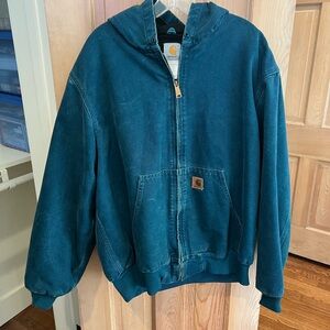Carhartt Teal Zip-Up Jacket